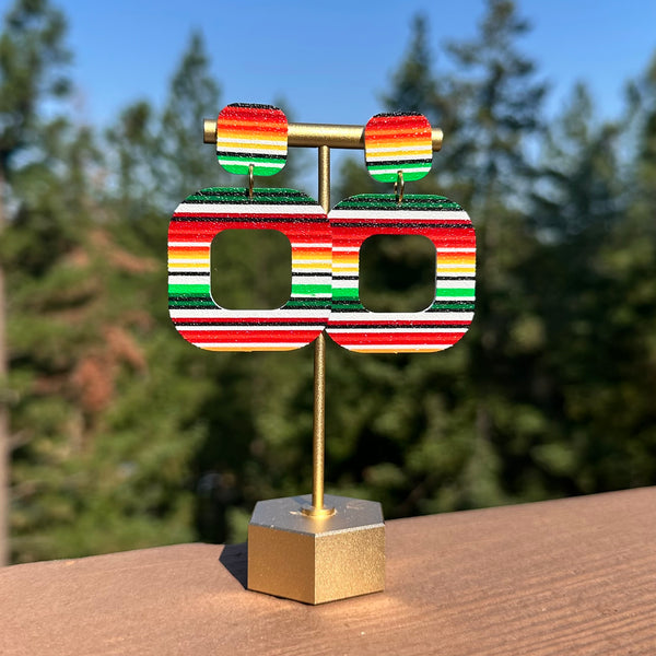 Sarape Square Dangle