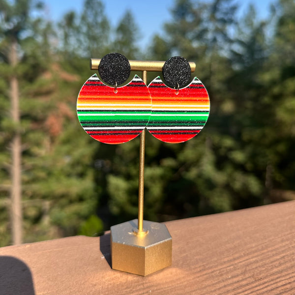 Sarape Round Dangle