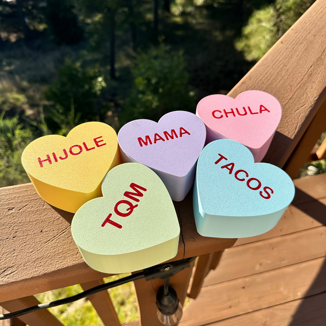 Rainbow Candy Heart Box Cuties Clipart - Valentine's Day By Erin Colleen Design