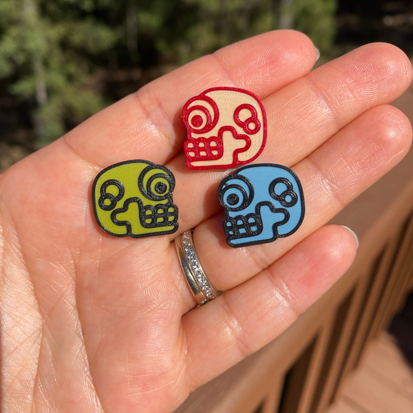 Calavera Studs