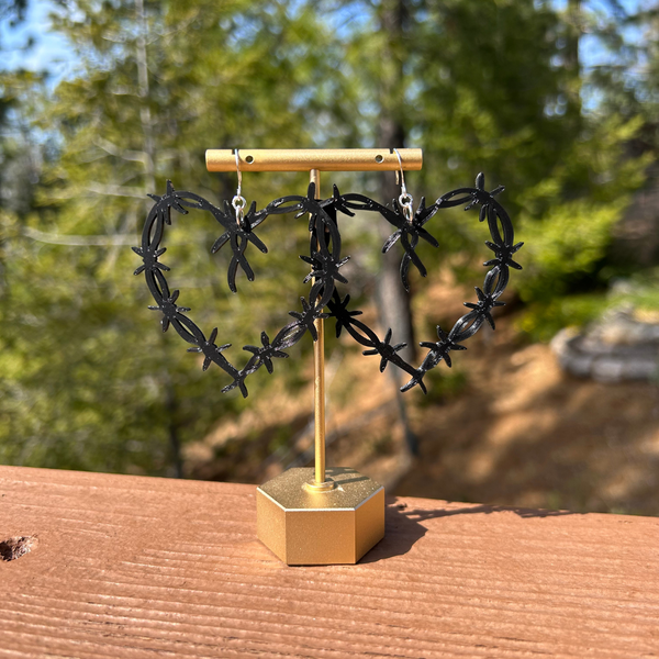 Barbed Heart Dangles (Multiple Sizes)