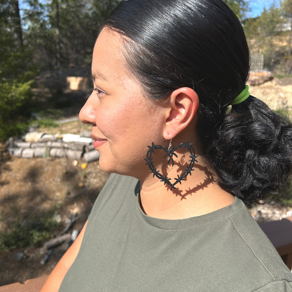 Barbed Heart Dangles (Multiple Sizes)