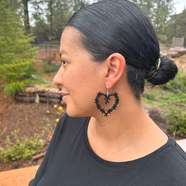 Barbed Heart Dangles (Multiple Sizes)