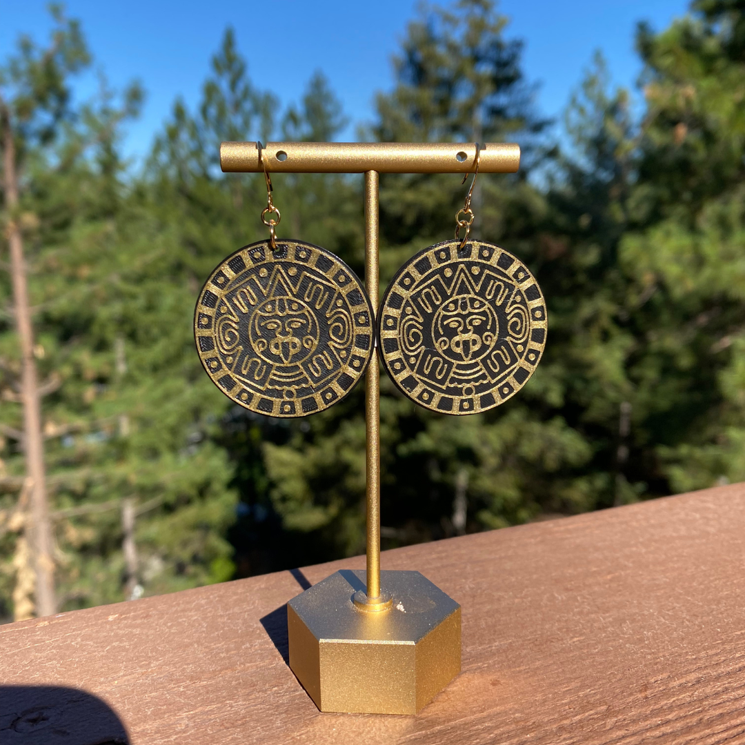 Aztec Calendar (3D Printed - Multiple Colors)