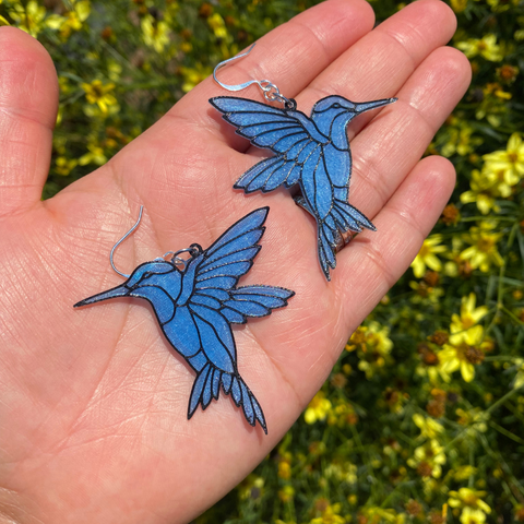 Stained Glass Colibrí