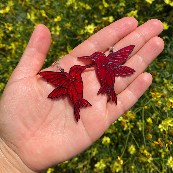 Stained Glass Colibrí