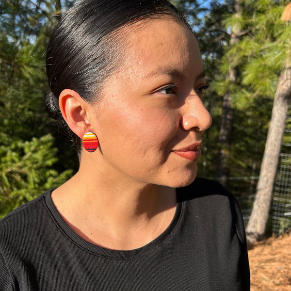 Oval Sarape Studs