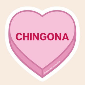 Chingona Heart Sticker